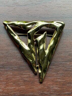 Vintage 1980s Torino Gold Tone Brooch